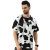 Veirdo 100% Cotton Oversize Drop Shoulder Loose Fit Round Neck Half Sleeve Animal Printed T-Shirt fo